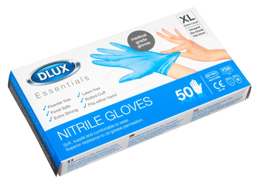 DL- 50 gants en nitrile sans poudre – Très grands