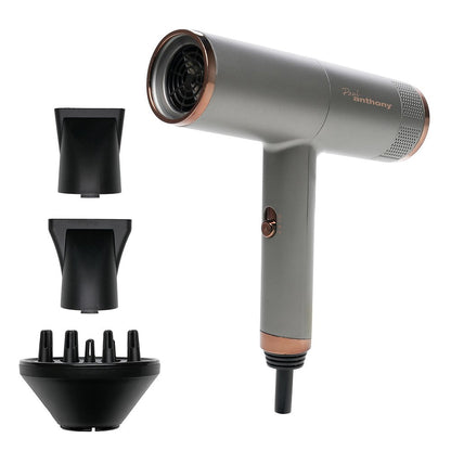 Paul Anthony ''Salon Pro'' 1400W Ionic Hairdryer with Diffuser - Grey