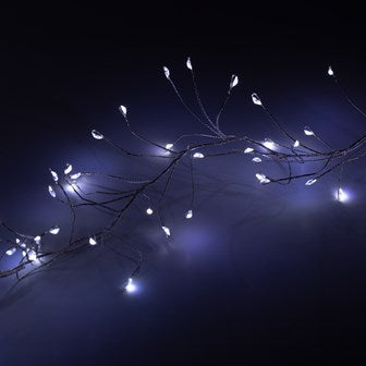 Christmas Workshop 3M 480 Micro LED Silver Cluster String Light-White