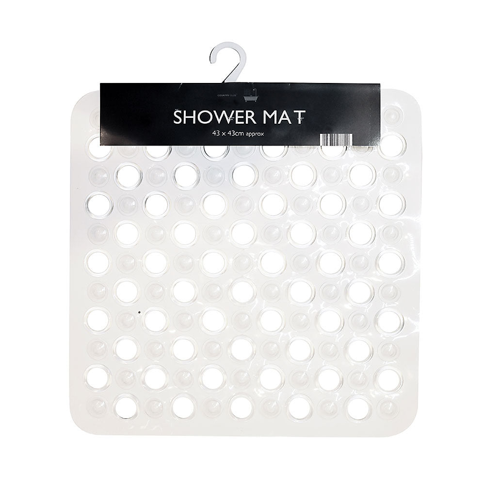 Country Club PVC Shower Mat 43cmx43cm