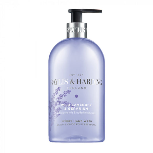 Baylis & Harding Lavande Sauvage et Géranium Savon Liquide pour les Mains 500ml