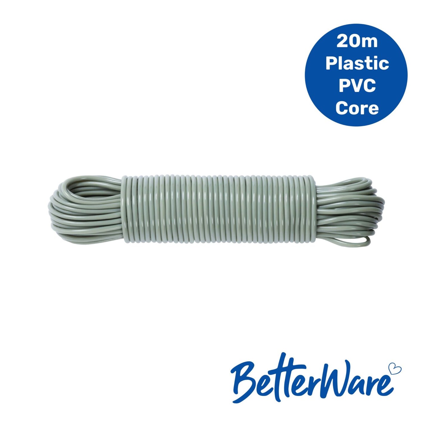 B/Ware 20m PVC Core Clothesline Assorted