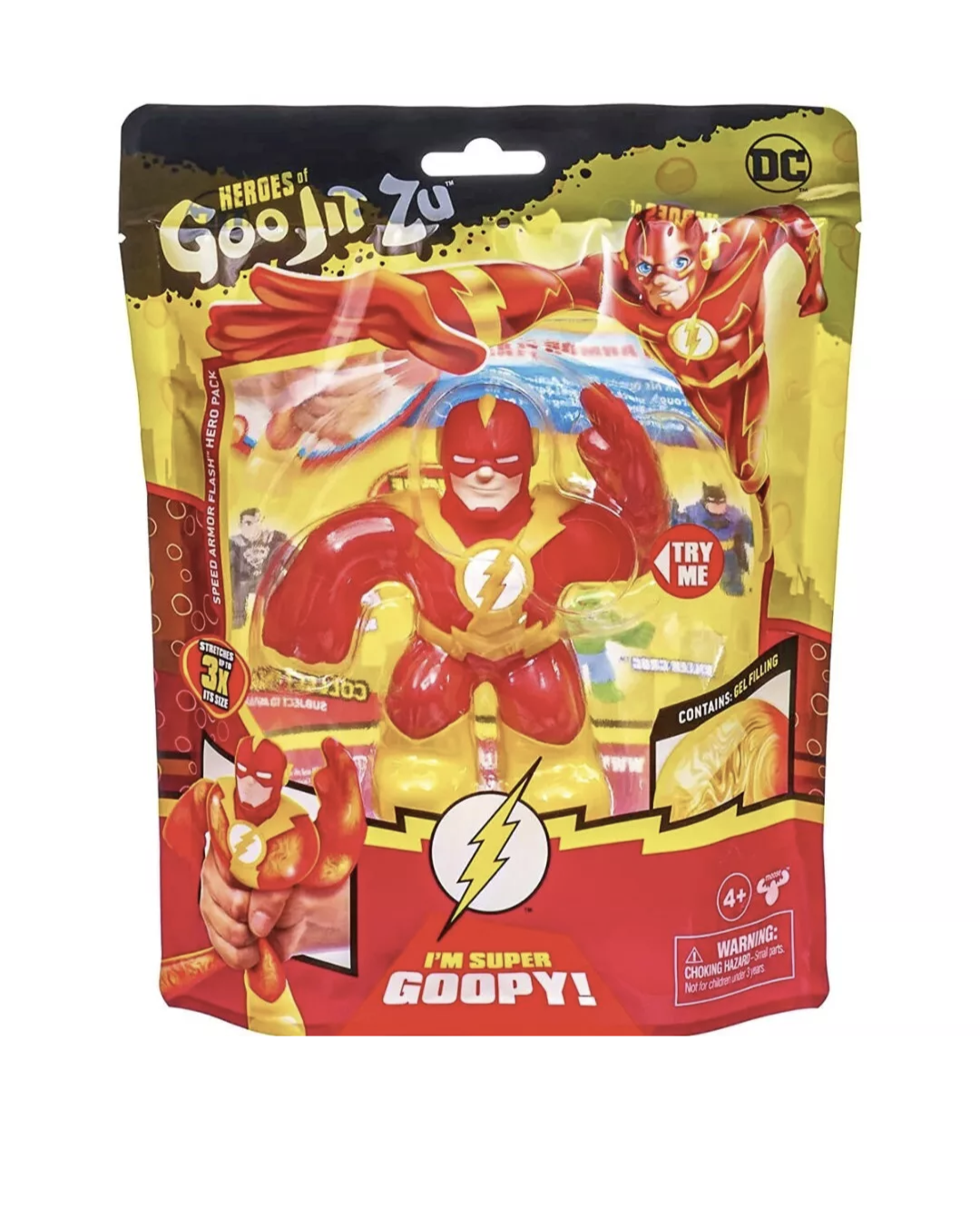 The Flash DC Toys Heroes Of Goo Jit Zu Stretchy Superheroes Speed Armor