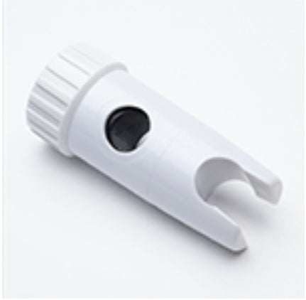 Supports coulissants de rechange pour barre de douche, en plastique blanc, pour barres de 25 mm