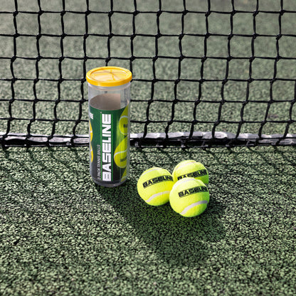 Baseline 3 Pack of Tennis Balls, Professional Quality, Great Bounce, 6.5cm diameter