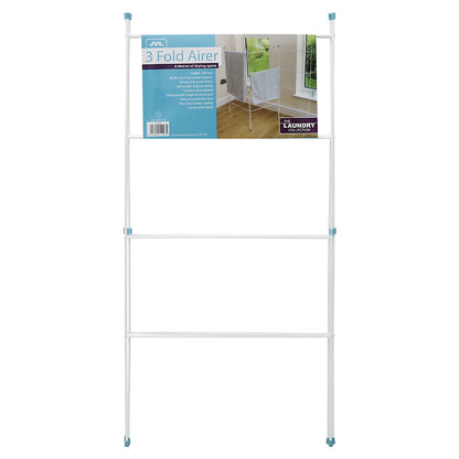 Étendoir à linge pliant JVL Caravan à trois panneaux pour intérieur/extérieur - 6m