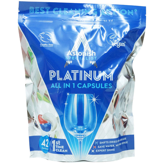 Astonish All In One Dishwasher Capsules Specialist Premium 42 Pack