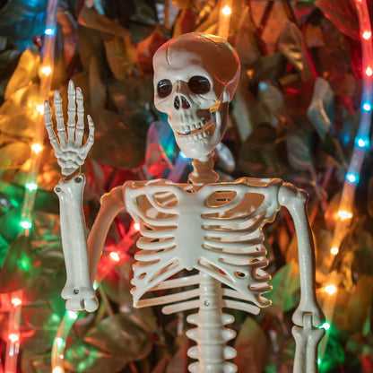 Global Gizmos 90cm Posable Halloween Skeleton