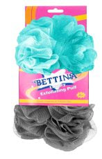 Éponge exfoliante Bettina 2 pièces couleurs assorties