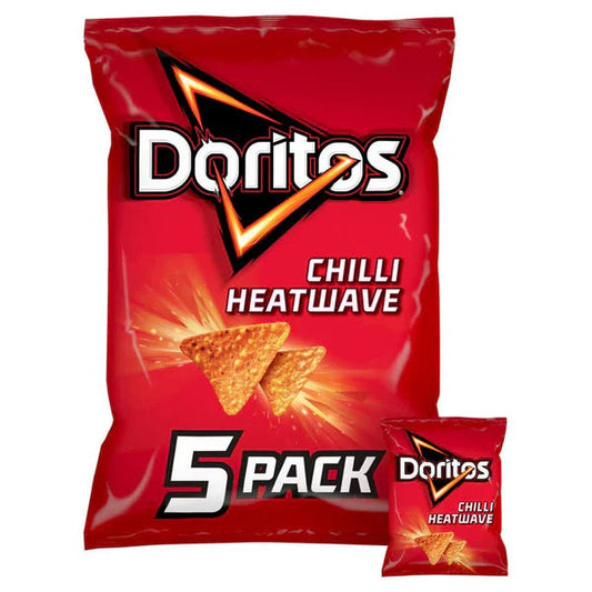 Doritos Chilli Heatwave Tortilla Chips Multipack Crisps 5X30G