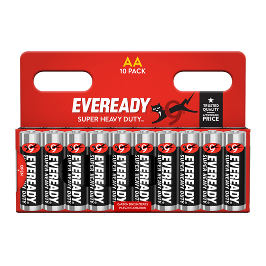 Piles Eveready AA Super Heavy Duty - Lot de 10