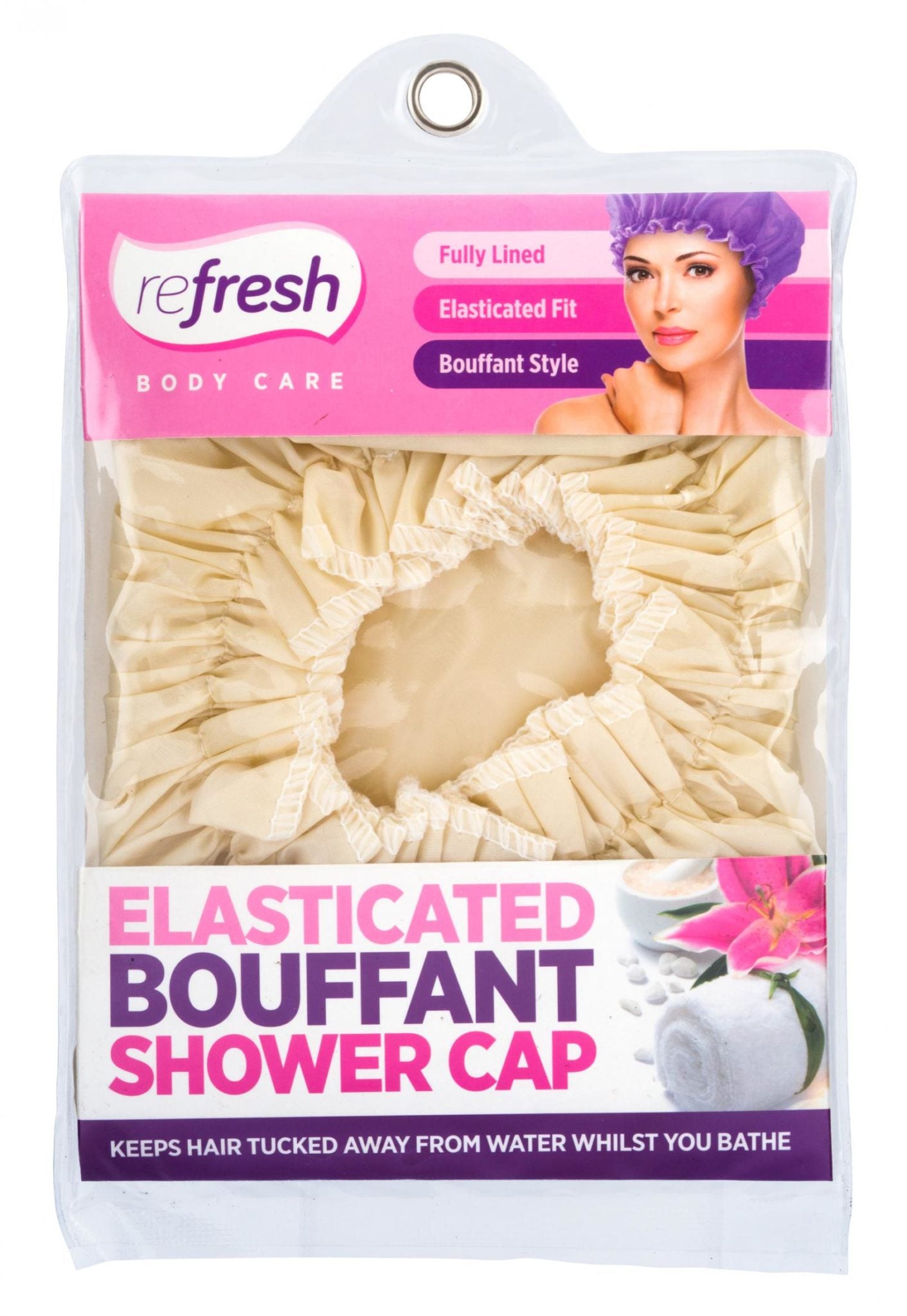 Refresh -Elasticated Bouffant Shower Cap