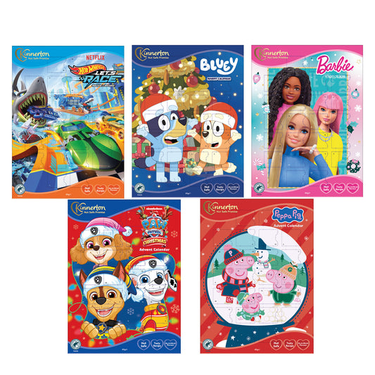 KINNERTON CHOC ADVENT CALENDARS ASST 40g