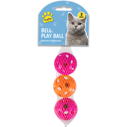 BALLES-GRELOTS POUR CHAT (3 pièces)