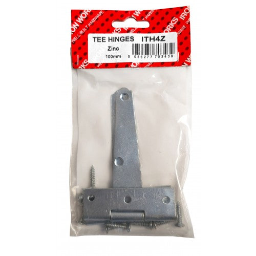3439 - ITH4Z - 4" TEE HINGES ZINC