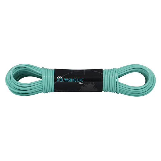 JVL Steel PVC Coated Washing Line, 15 m