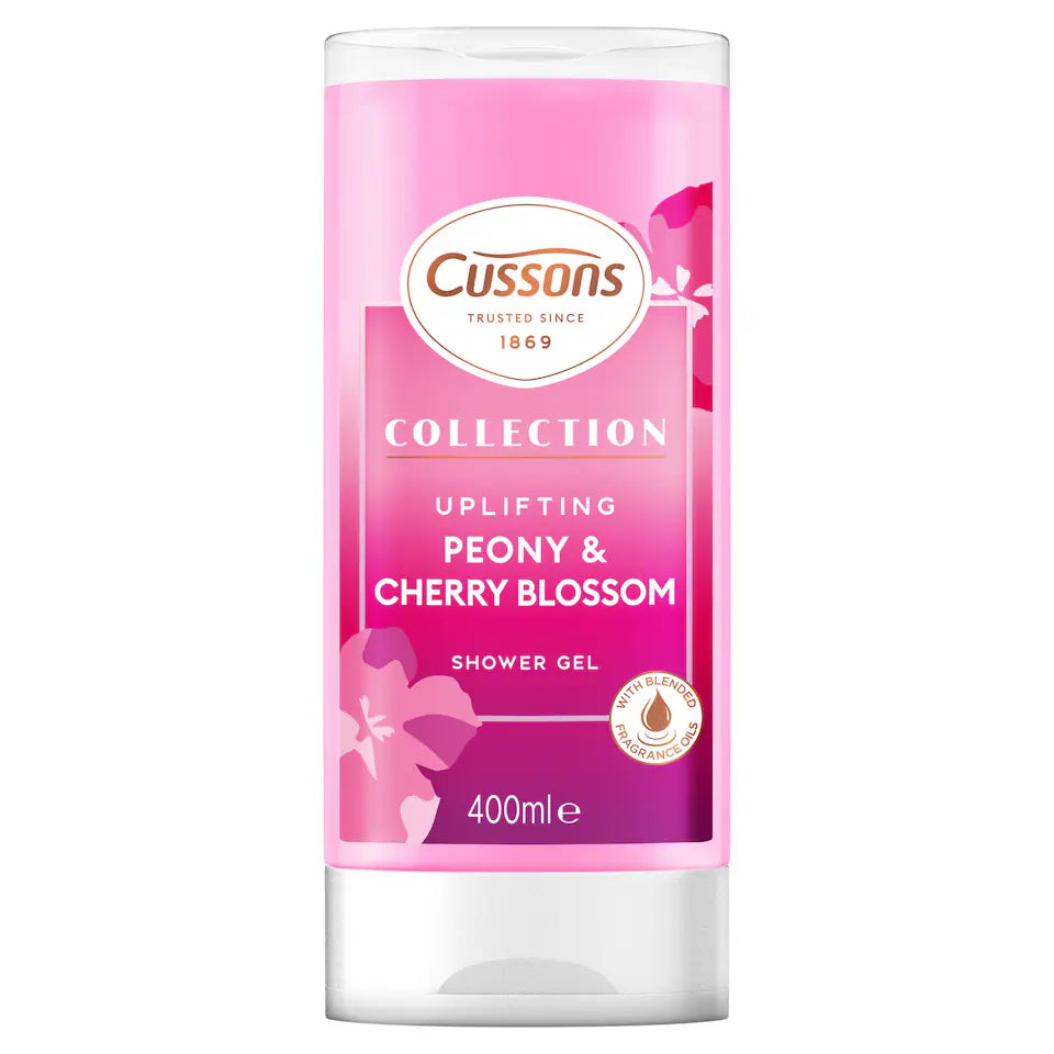 CUSSONS COLLECTION SHOWER GEL PEONY & CHERRY BLOSSOM 400ML