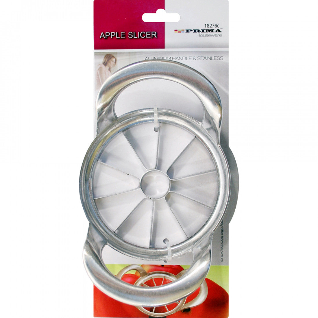 Apple Slicer Kitchen Tool Wedger Divider Stainless Steel Blades Handle Fruit Prima