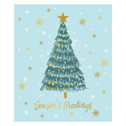 Pack of 15 Portrait Tree Christmas Cards