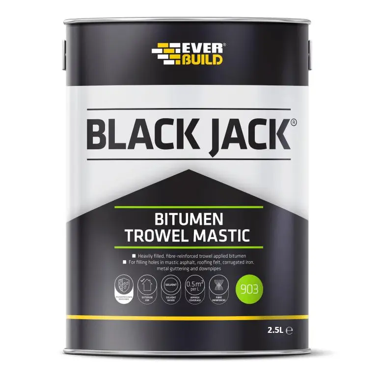 EVERBUILD BLACK JACK 903 BITUMEN TROWEL MASTIC 2.5 LITRE