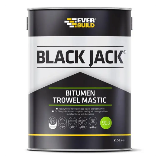 EVERBUILD BLACK JACK 903 BITUMEN TROWEL MASTIC 2.5 LITRE