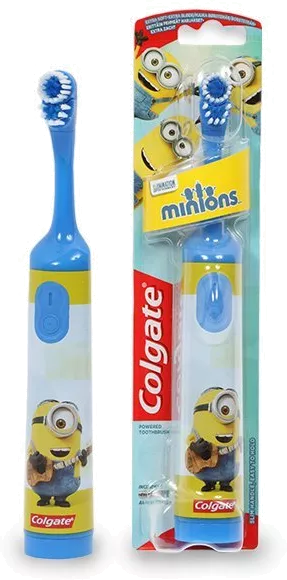 Colgate 360 Sonic Kids’ 3+ Years Minion Extra Soft Battery Powered Toothbrush Assorted Colours