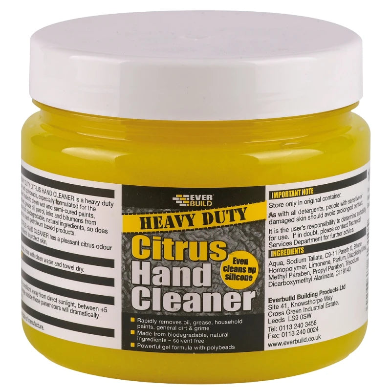 Everbuild Heavy Duty Citrus Polybead Hand Cleaner 1 Litre