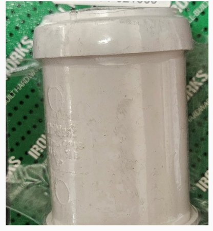 4726 - FP821385 - 1 1/2 40MM WHITE PUSHFIT STRAIGHT COUPLING (P4546)