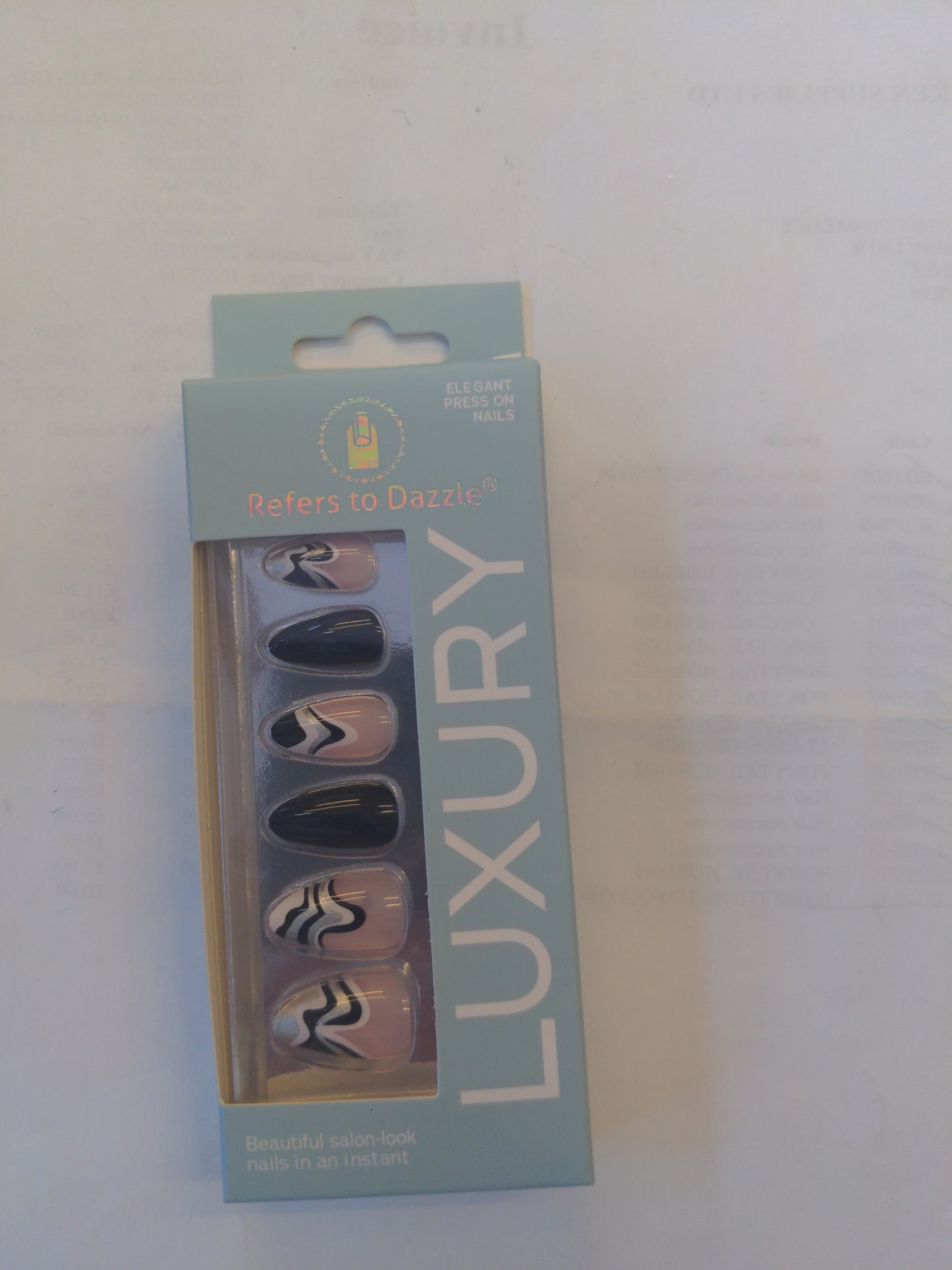 Faux ongles à presser