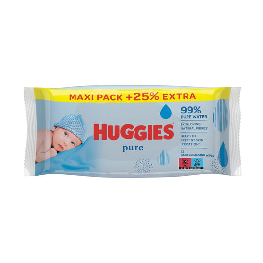 HUGGIES BABY WIPES PURE 72s