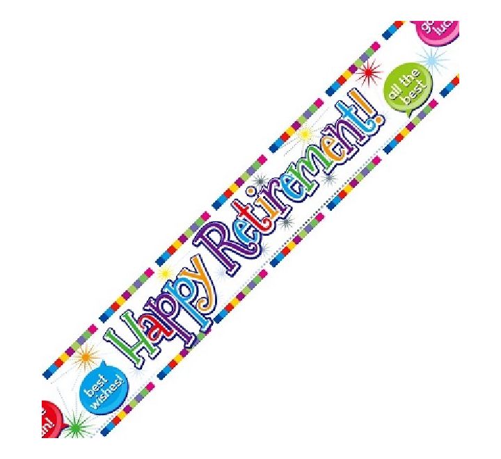 Banderole JOYEUSE RETRAITE de 2,74 m