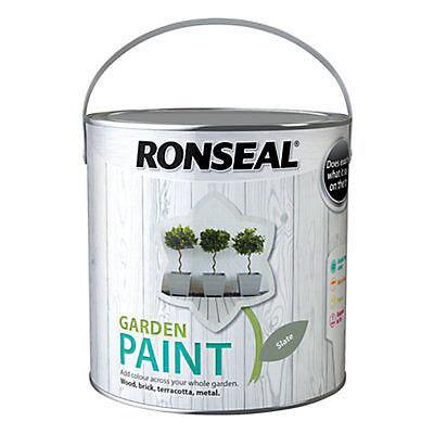 Ronseal Garden Slate Matt Multi-surface Exterior Metal & wood paint, 2.5L
