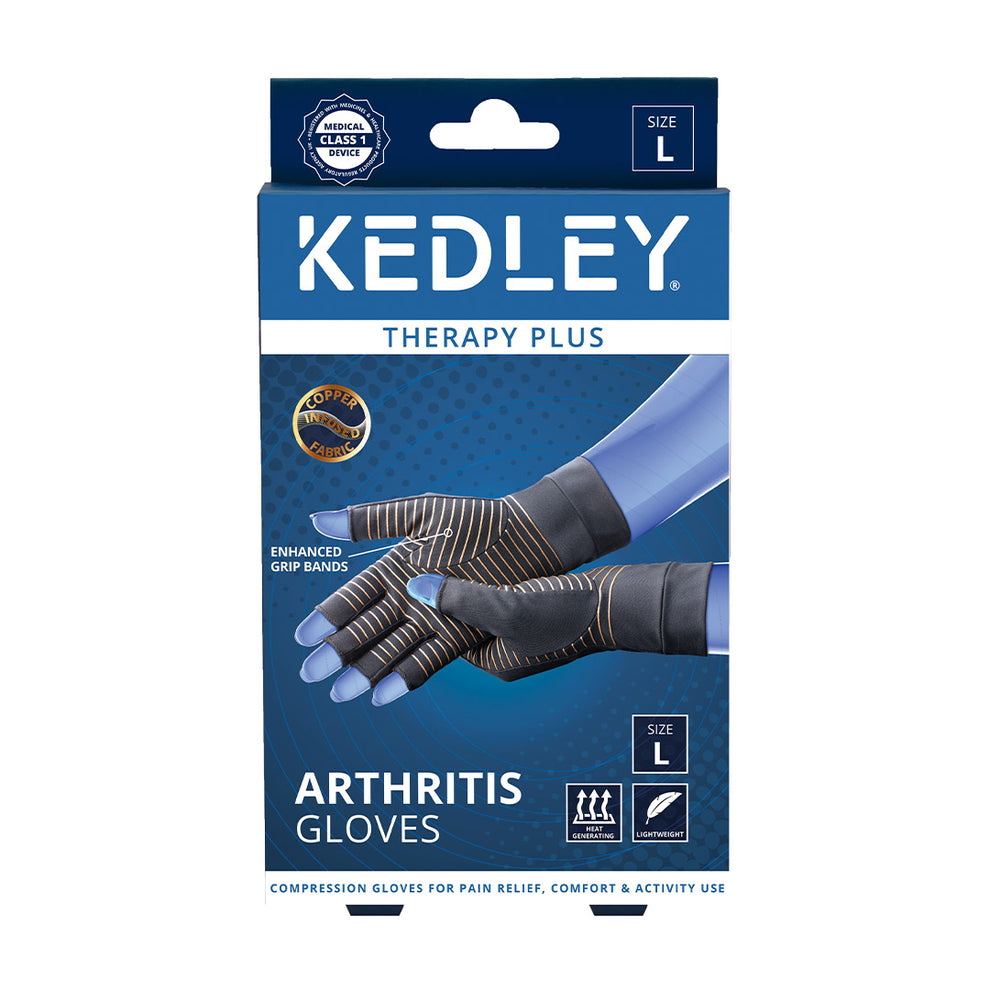 KedleyCopper Infused Fabric Arthritis Gloves Large