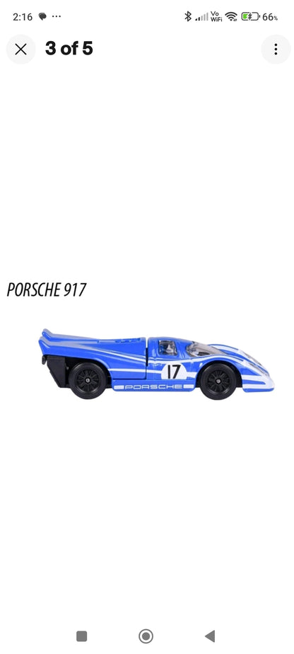 MAJORETTE PORSCHE EDITION PORSCHE 917 BLUE 1:60 DIE CAST METAL MODEL