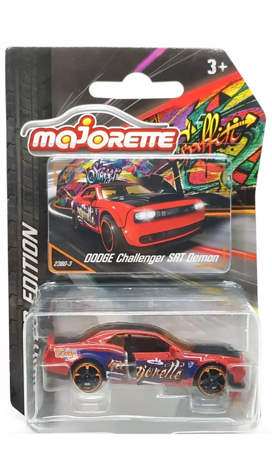 Majorette Dodge Challenger SRT Demon Series 11 Graffiti Red 1:66 3"
