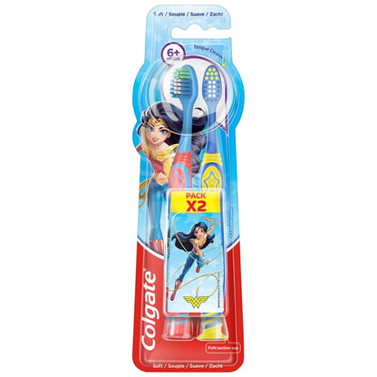 COLGATE TOOTHBRUSH KIDS 6+ BATMAN / WONDER WOMAN