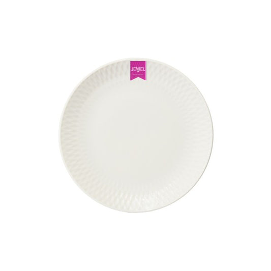 Dunlevy 9.5" Bfast/Salad Plate Jewel White Tableware