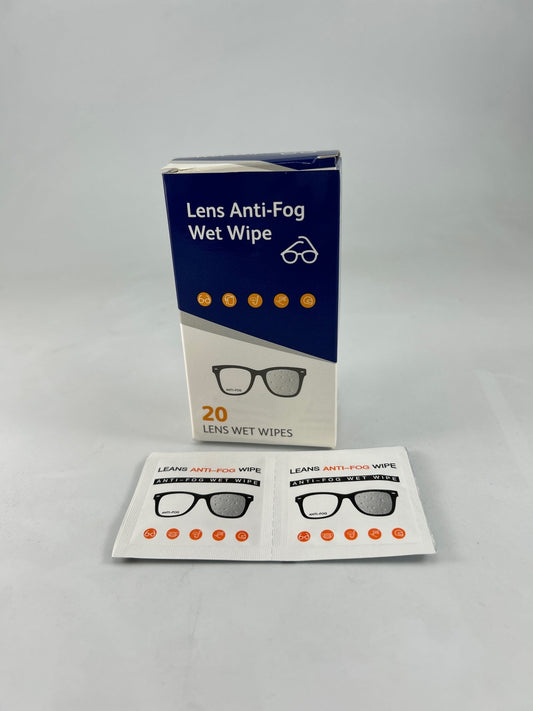 Lingettes anti-buée pour lunettes 20 unités