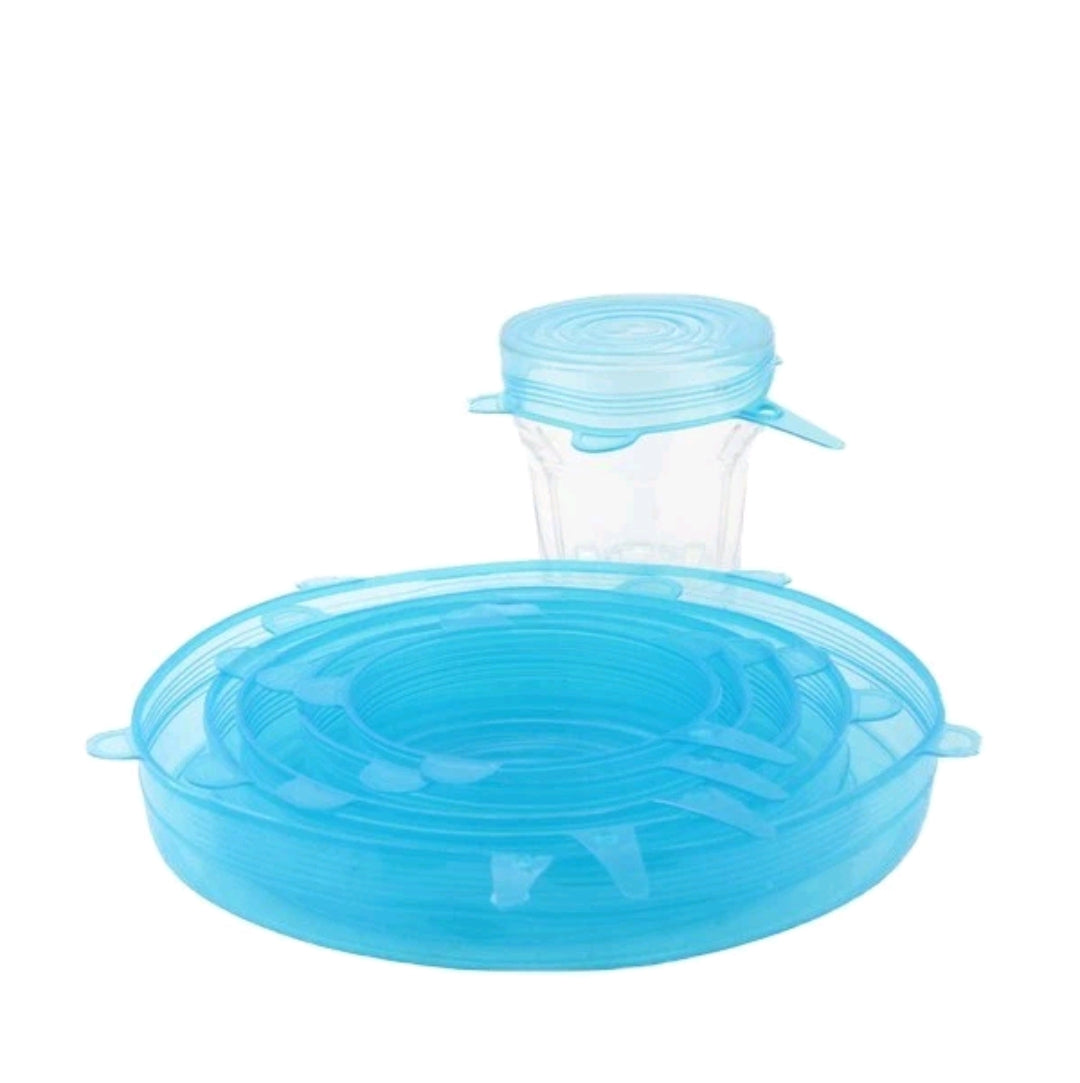 Lot de 6 couvercles extensibles en silicone Apollo