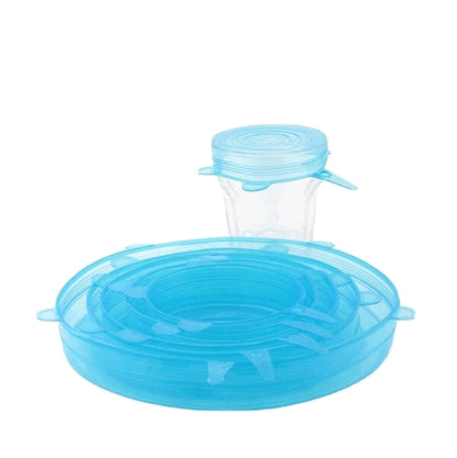 Lot de 6 couvercles extensibles en silicone Apollo