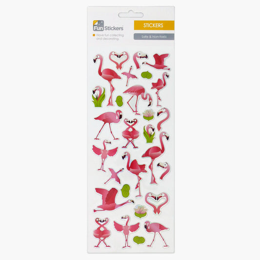 Fun stickers Pink Flamingos 827