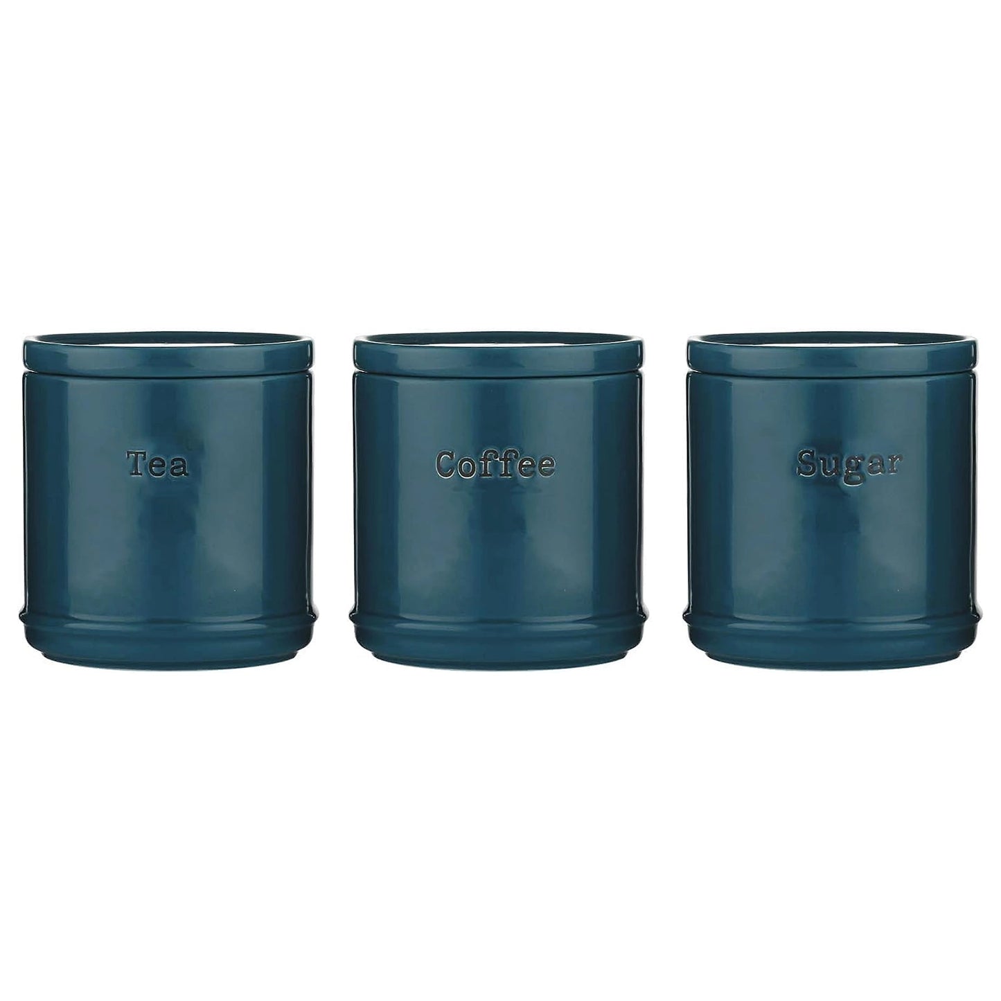 Price & Kensington Set of 3 Accents Tea/Coffee/Sugar Container 750ml - Teal