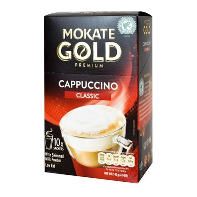 Mokate Gold Premium Coffee Cappuccino 10pk 150g