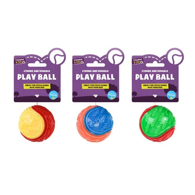 Jouet pour chien balle couineuse en TPR résistant de petite taille pour lancer, couleurs assorties