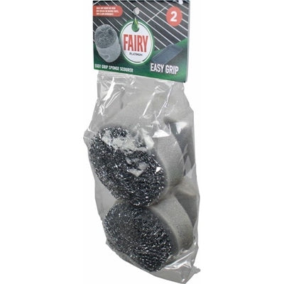 FAIRY EASY GRIP SPONGE SCOURER PK2