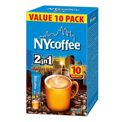 NY Coffee 2 in 1 10pk 100g