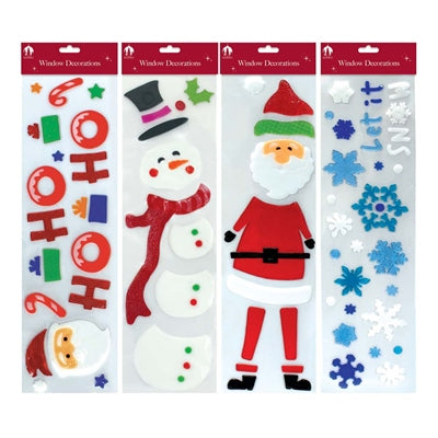 Décos Noël Gels Fenêtres L Assortis