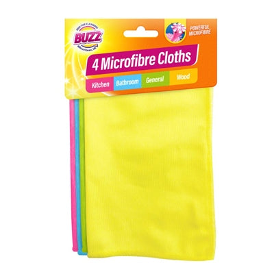 Carte d'en-tête Buzz Chiffons Microfibres 4 pièces