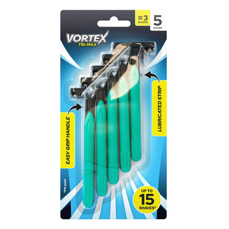 Lot de 5 rasoirs jetables triple lame pour homme