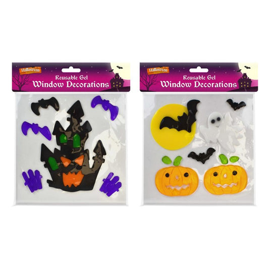 Décorations de fenêtre en gel pour Halloween